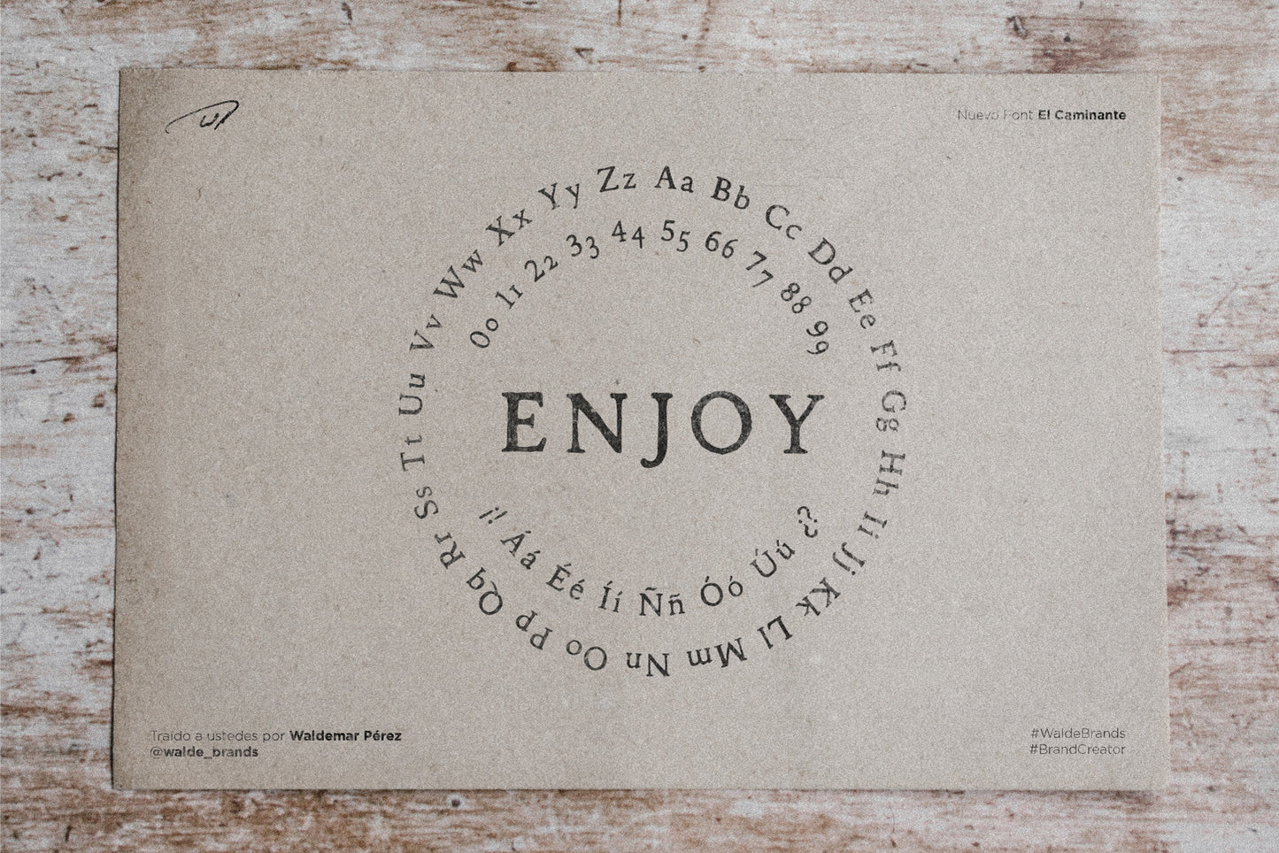 El Caminante - Handmade Font